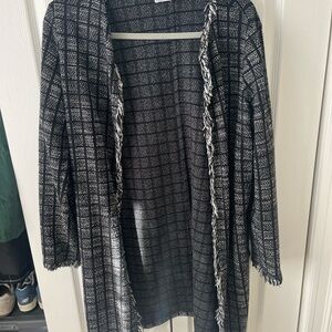 Zara Black tweed jacket size small